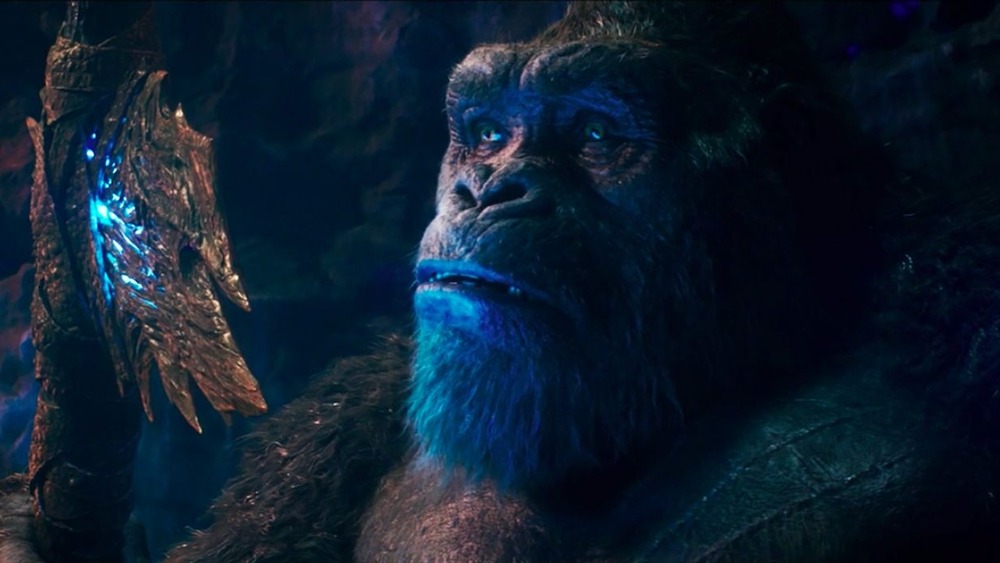 Kong holds his axe