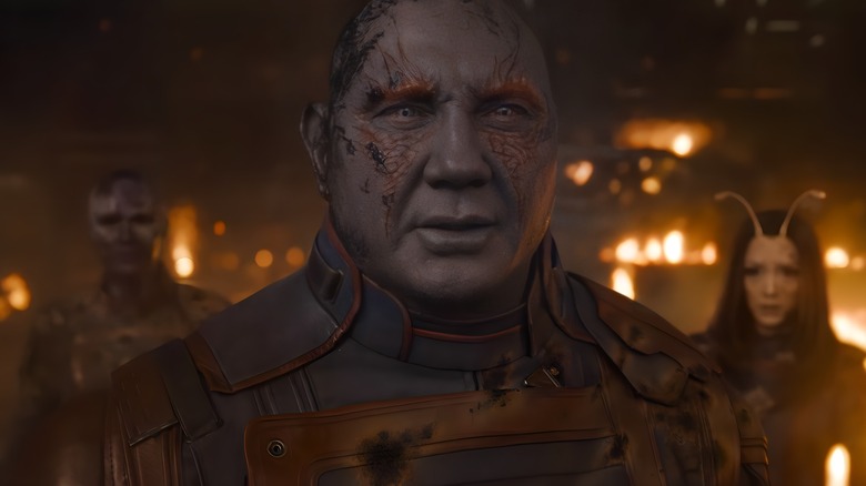 Drax looks sad