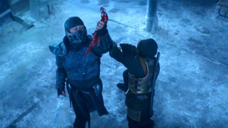 Sub-Zero fights Scorpion