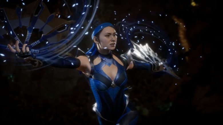 Kitana wields her fans