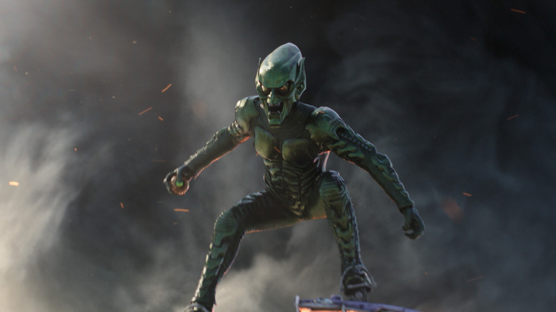 Green Goblin flying