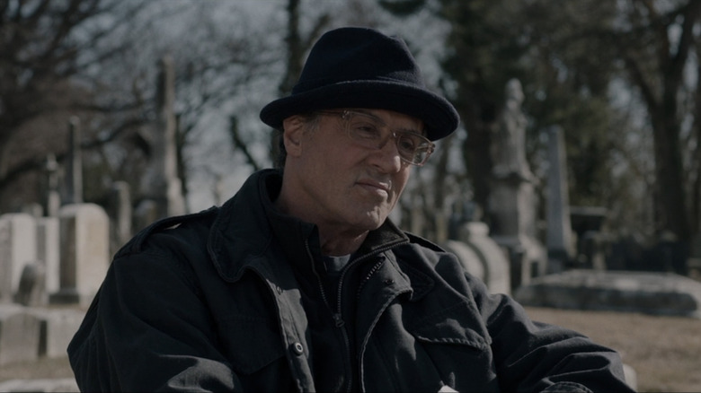 Older Rocky Balboa wearing glasses