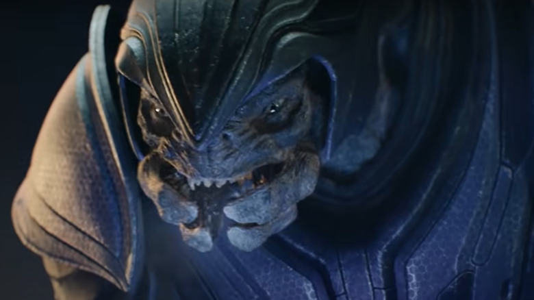 Sangheili Elite snarling in Halo