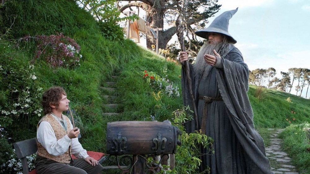 Bilbo and Gandalf