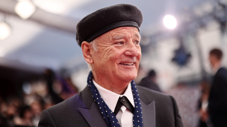 Bill Murray smiling in beret