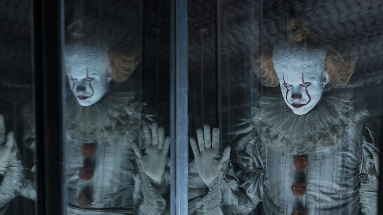 Pennywise in fun house mirrors