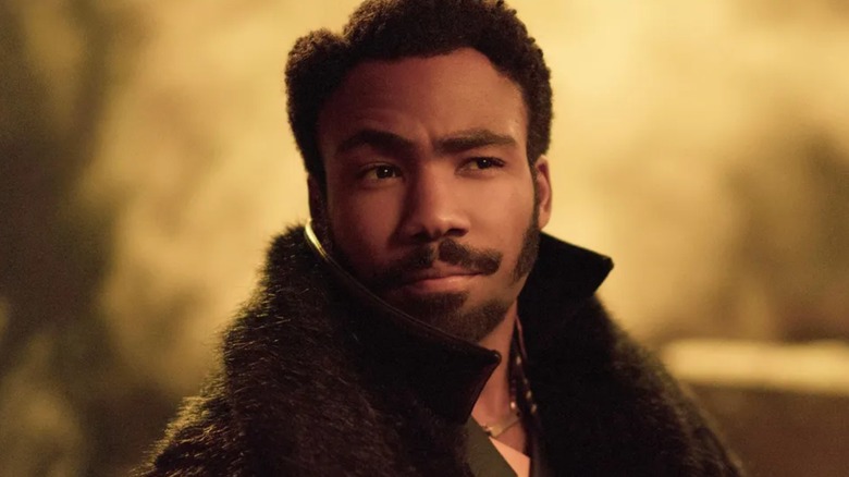 Lando raising an eyebrow