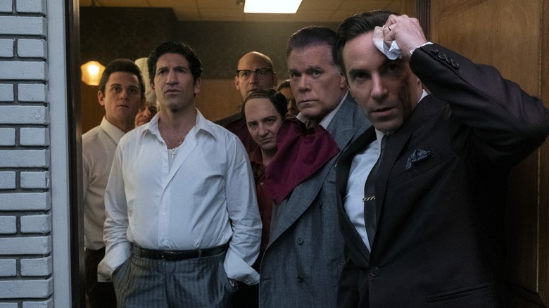 Billy Magnussen, Jon Bernthal, Corey Stoll, John Magaro, Ray Liotta and Allesandro Nivola in "The Many Saints of Newark"