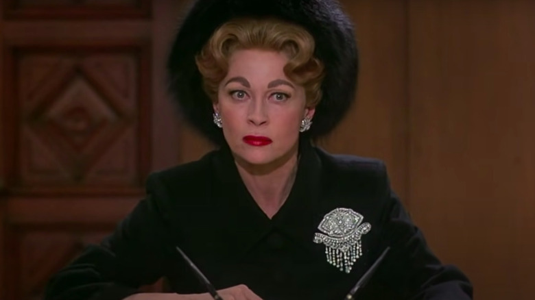 Faye Dunaway as Joan Crawford, looking stern