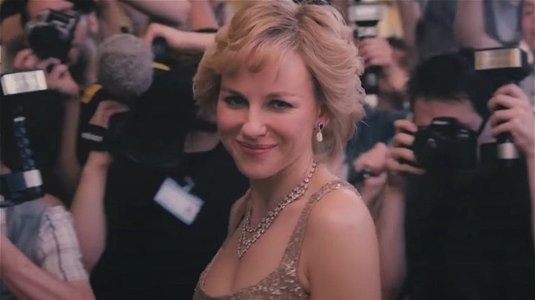 Naomi Watts as Princess Diana, smiling