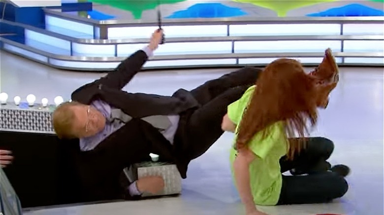 Drew Carey falling