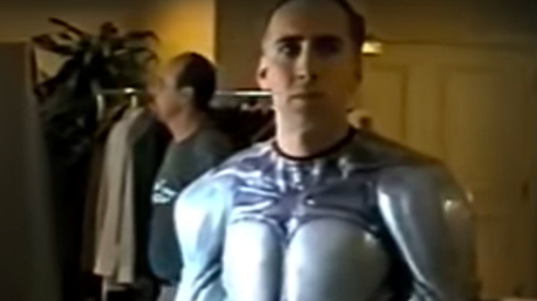 Nicolas Cage wears the Eradicator suit