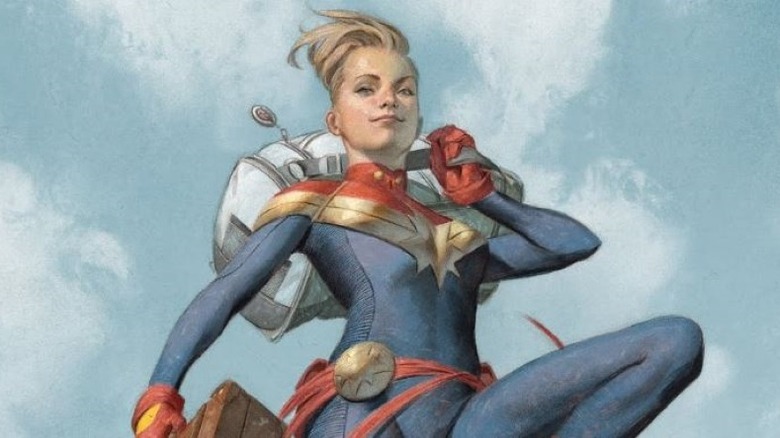 Captain Marvel smiling