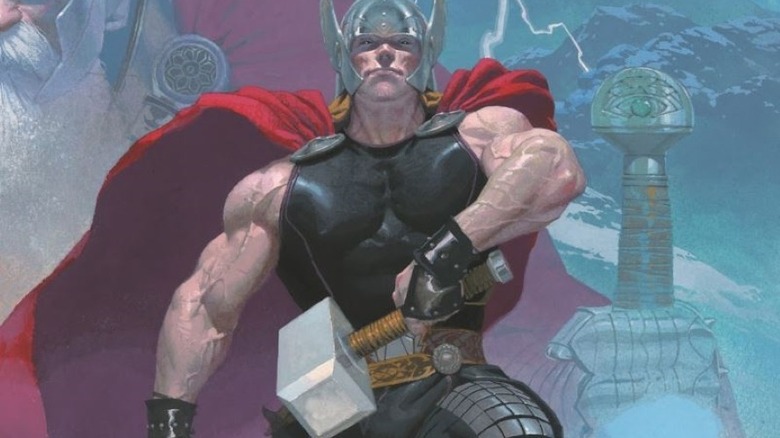 Thor wielding Mjolnir