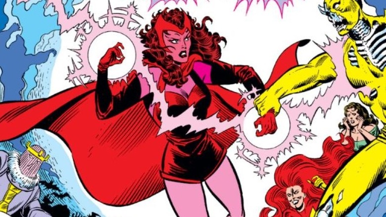 Scarlet Witch fighting