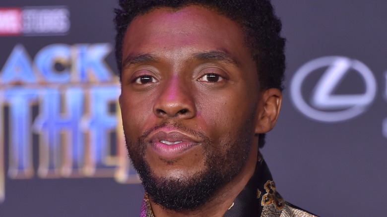 Chadwick Boseman at the Black Panther world premiere in 2018