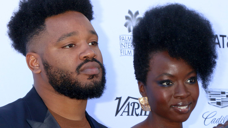 Ryan Coogler and Danai Gurira at an event in 2019