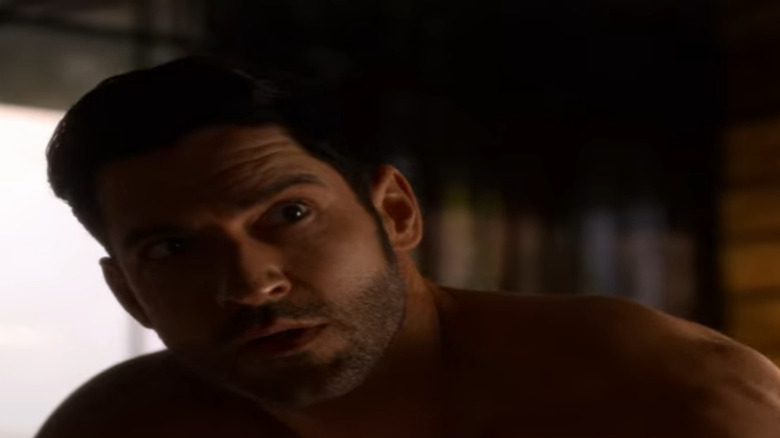 Lucifer shirtless