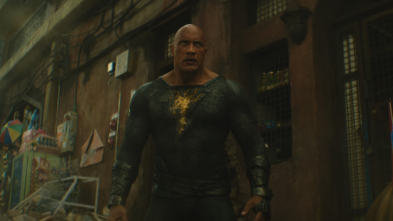 Black Adam standing