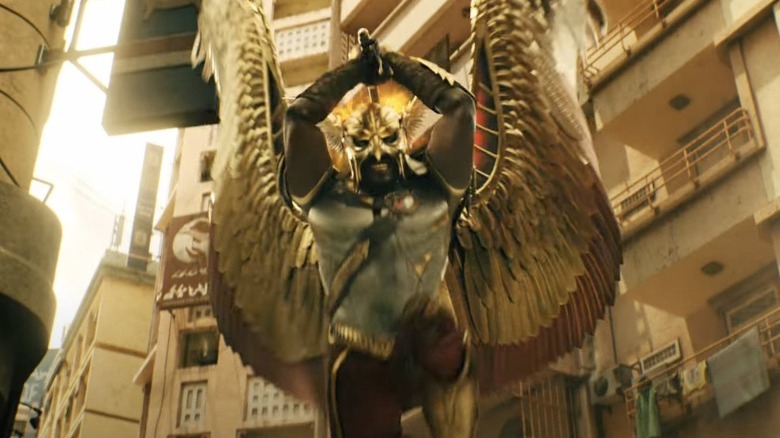 Hawkman attacking