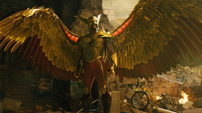 Hawkman posing