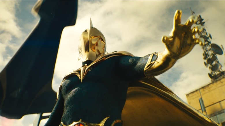 Doctor Fate arrives on the scene.