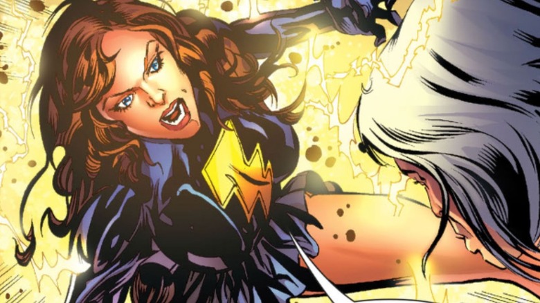 Mary Marvel yelling at Billy Batson