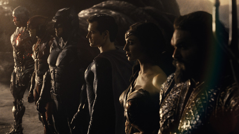The Justice League heroes from DC Films and Warner Bros.