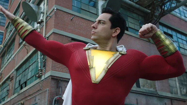 Shazam flexing