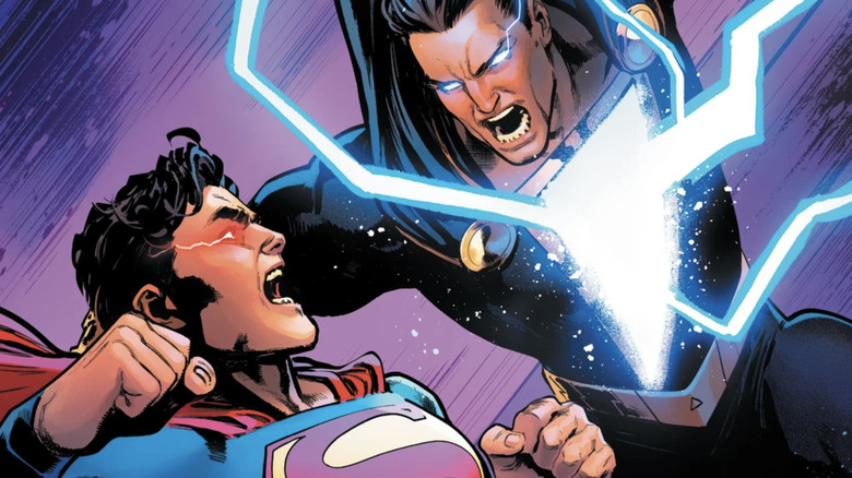 Superman and Black Adam fight