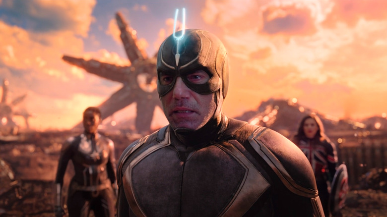 Black Bolt looking somber