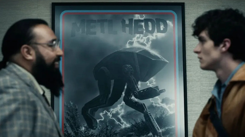 The poster of "Metl Hedd" in the background