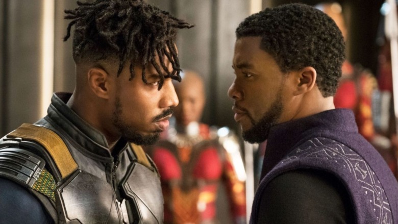 Killmonger T'Challa stare down