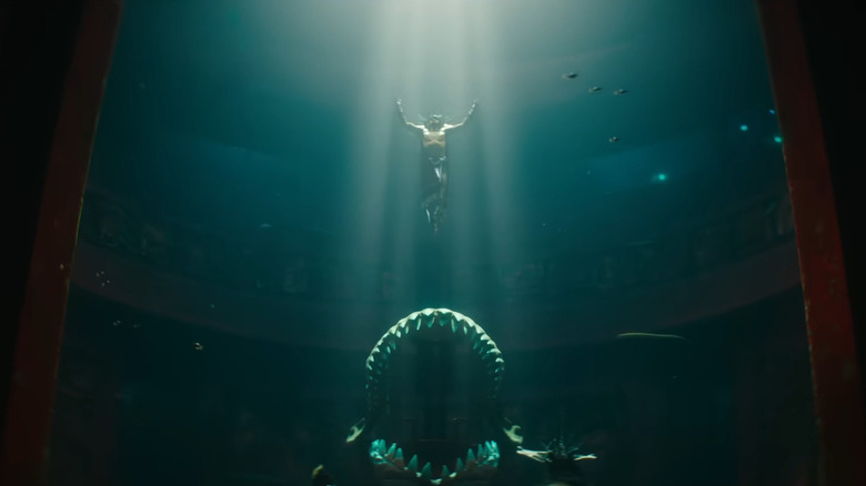 Namor descending onto throne