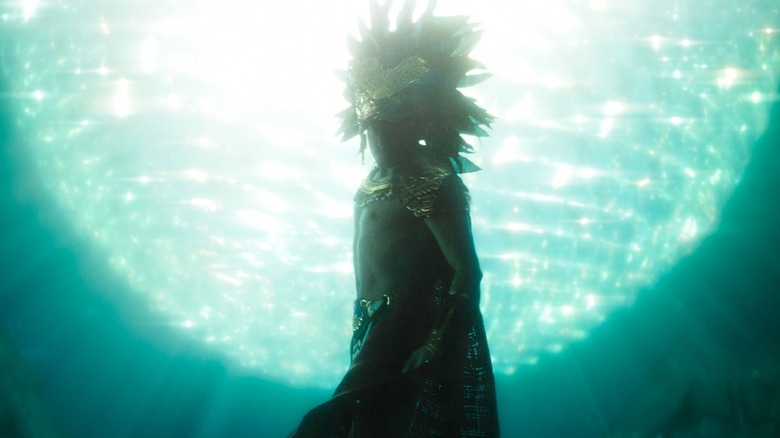 Tenoch Huerta as Namor underwater in Wakanda Forever