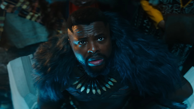 M'Baku staring up