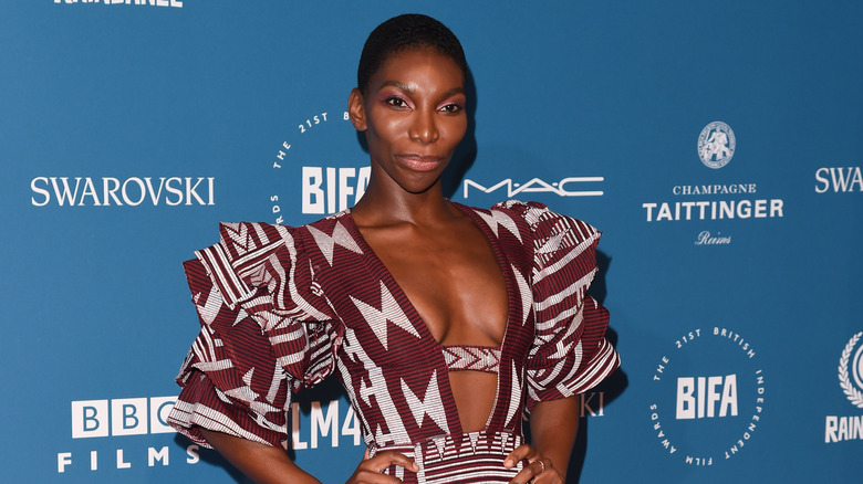 Michaela Coel poses at event 