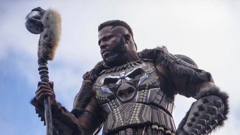 M'Baku leans on his staff