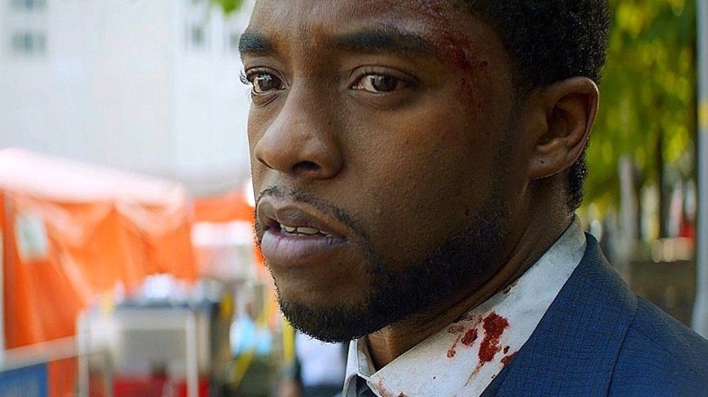 T'Challa with a head wound 