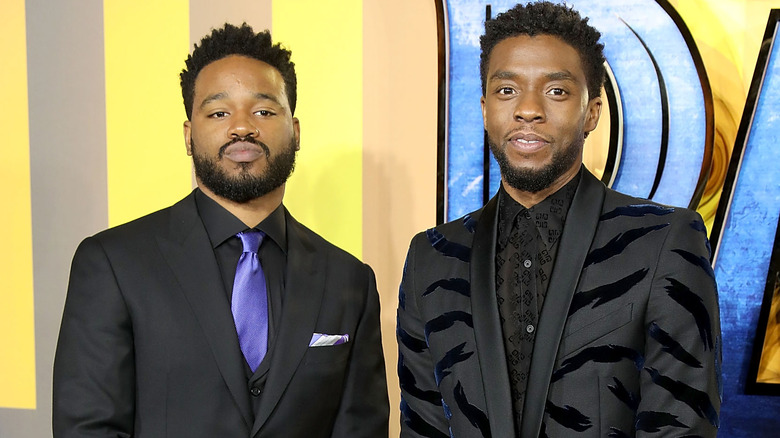 Chadwick Boseman and Ryan Coogler posing together