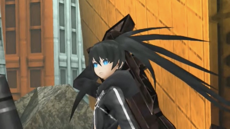 Black Rock Shooter character stern face