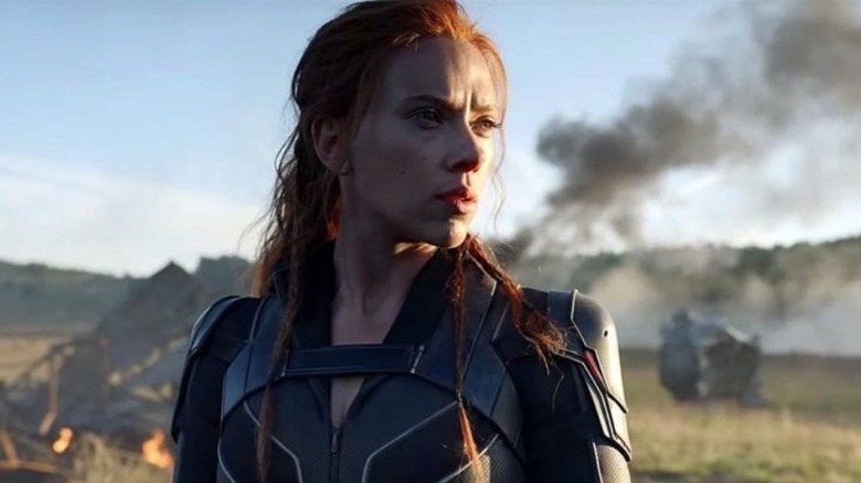 Natasha Romanoff looking off 