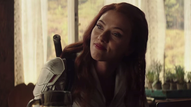 Natasha Romanoff smiling 