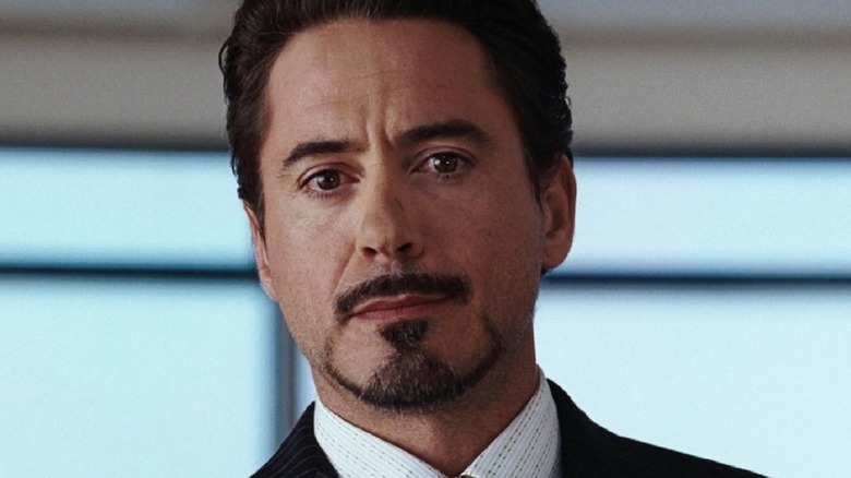 Tony Stark grinning 