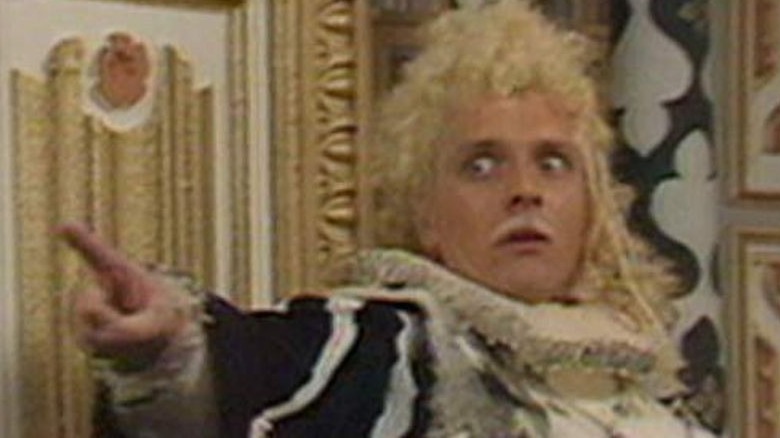 Rik Mayall points accusingly 