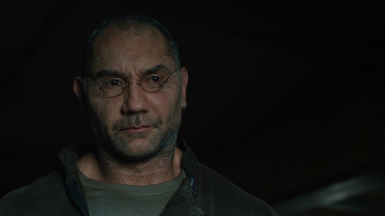 Dave Bautista with glasses