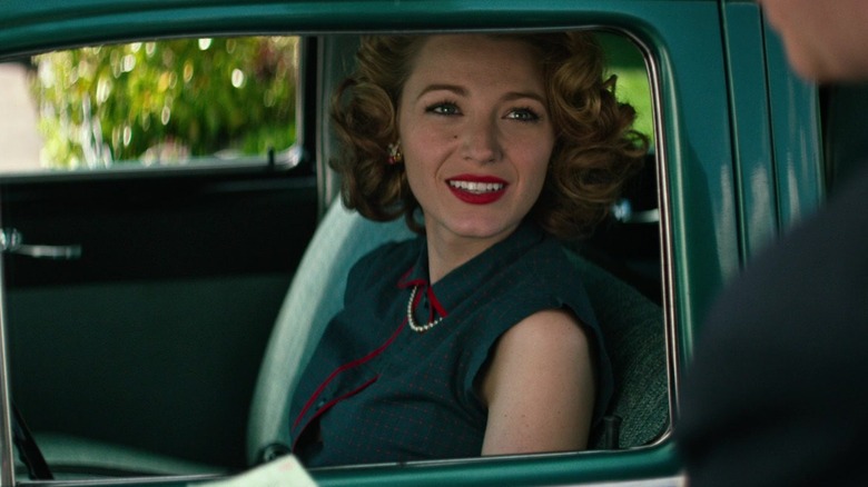 Adaline smiling in a car