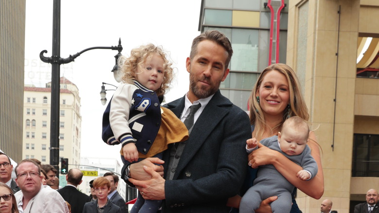 Ryan Reynolds and Blake Lively with children