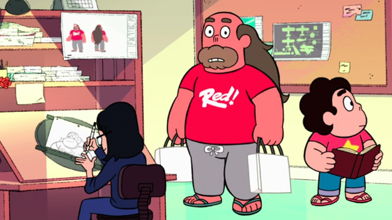 Greg Universe staring