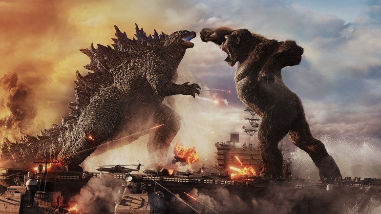 Godzilla and Kong throw down